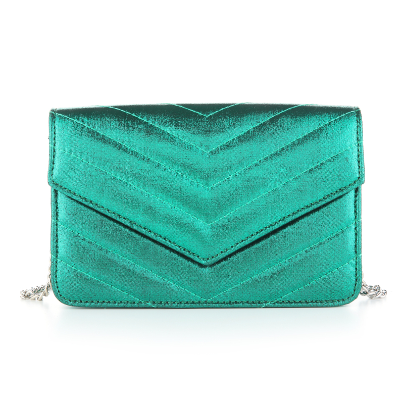 Party tasje met visgraatpatroon - Groen - 15147