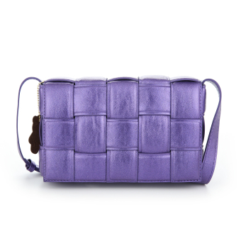 Shoulder bag braided - Purple -15169