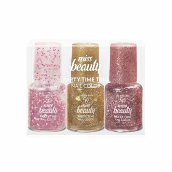 Miss Beauty Nail Polish - Set of three colors - Party Time - 15182