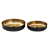 Decorative Bowls/Snack Bowls Set Round - Black Gold - 15225