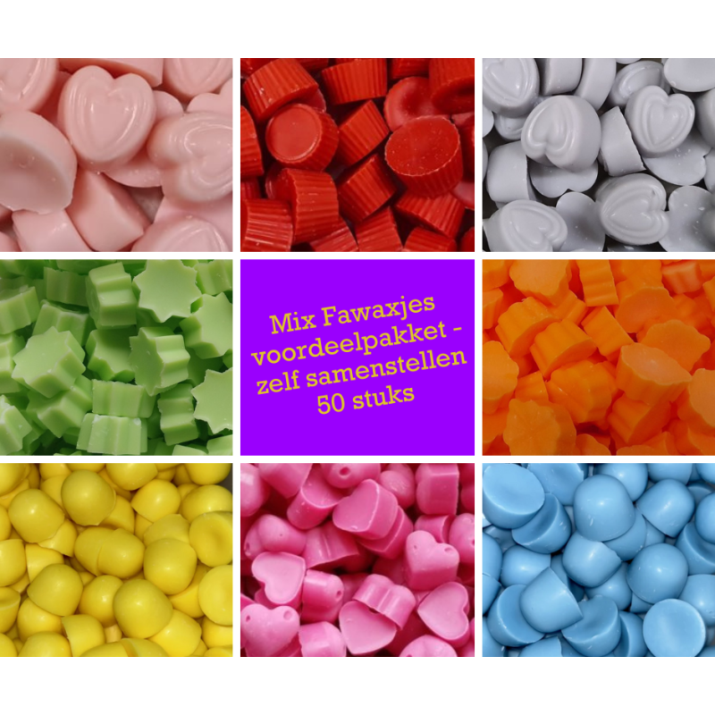 Fawaxjes Wax Melts - Voordeelpakket - 50 stuks