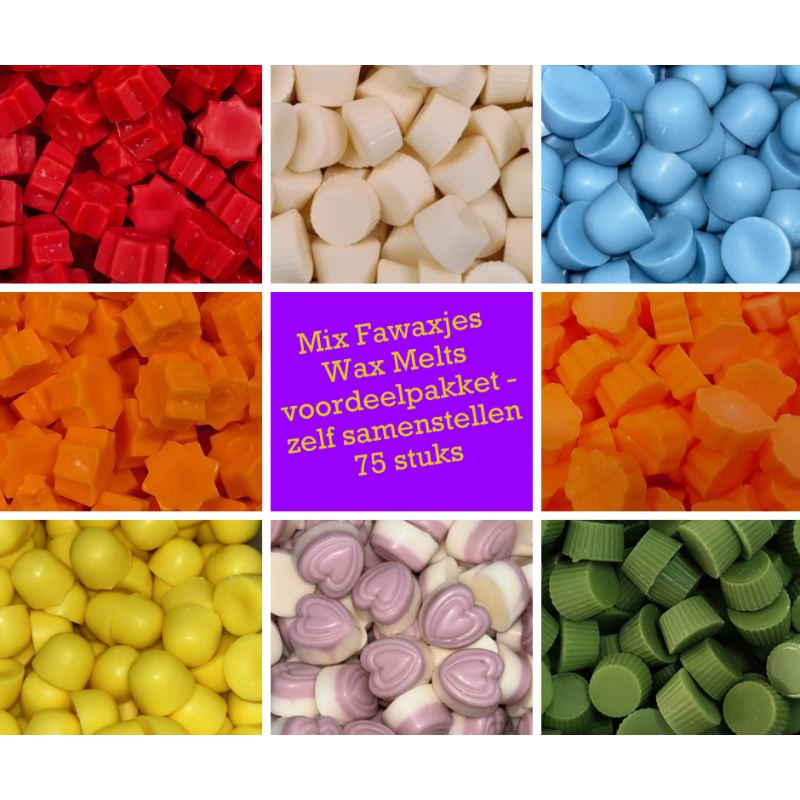 Fawaxjes Wax Melts - Voordeelpakket - 75 stuks