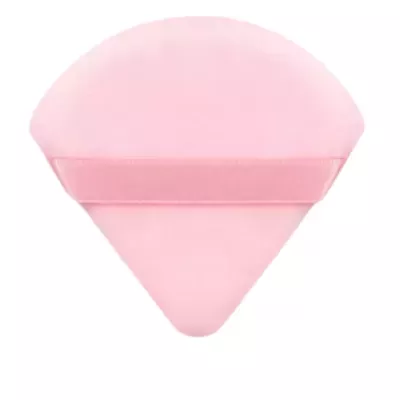 Fluwelen Poederdons - driehoek - roze - 15156 Fluwelen Poederdons - driehoek - roze - 15156