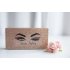 Eyelash storage box - Gold brown glitter -15242