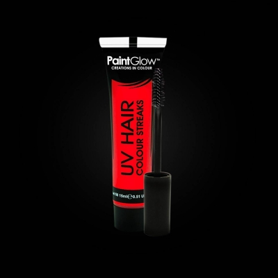 UV lichtgevende haarmascara - Neon Rood UV lichtgevende haarmascara - Neon Rood