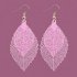 Pendientes Forma Hoja - Rosa - 15253